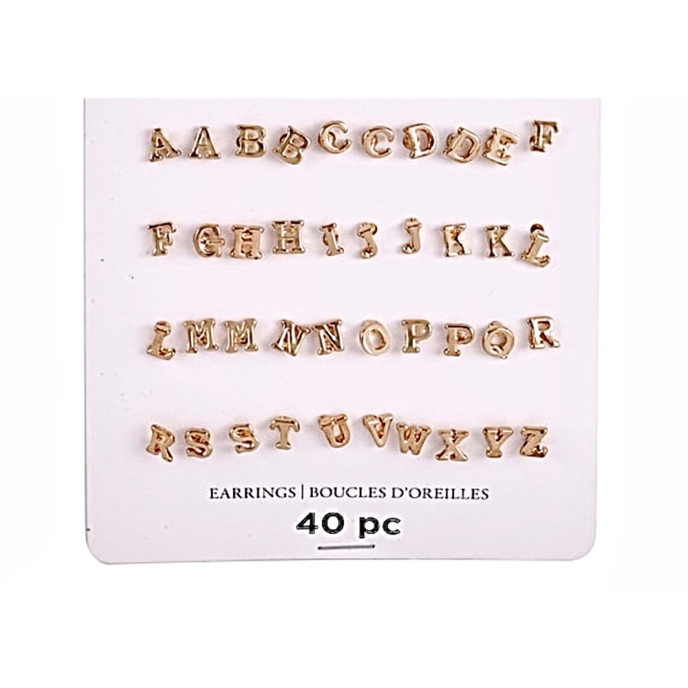 Alphabet Earrings